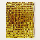 金ゴールドモザイクタイルエレガントグモダンラグリー プランナー手帳 (裏面)