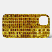 金ゴールドモザイクタイルエレガントグモダンラグリー Case-Mate iPhoneケース (裏面 (横))