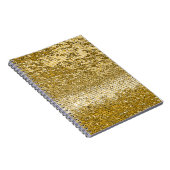 金ゴールドモザイク模様 ノートブック (右側)