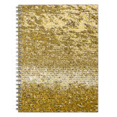 金ゴールドモザイク模様 ノートブック (正面)