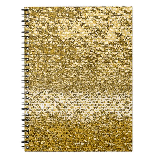 金ゴールドモザイク模様 ノートブック (正面)