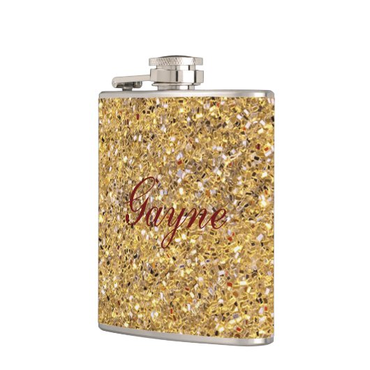 金ゴールドモザイク フラスク (左)