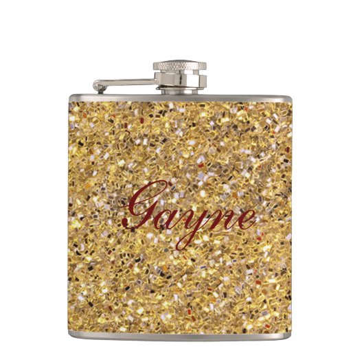 金ゴールドモザイク フラスク (正面)