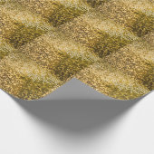 金ゴールドモザイク：四角タイルのテクスチャ。 ラッピングペーパー (角)