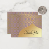 金ゴールドモスクサンキューカード ノートカード (正面/裏面インサイチュ)