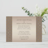 金ゴールドモダンとシャンパン結婚式招待状 招待状 (スタンド正面)