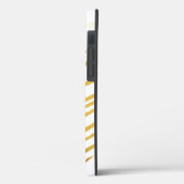 金ゴールドモダンとモノグラム Case-Mate iPhoneケース (裏面 / 左)