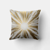 金ゴールドモダンと白の日が差すこと クッション (裏面)