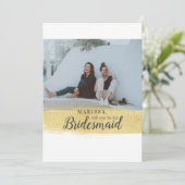 金ゴールドモダンは私の花嫁の提案になる 招待状 (スタンド正面)