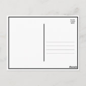 金ゴールドモダンエレガントな結婚式ありがとうポストカード ポストカード (裏面)