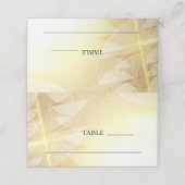 金ゴールドモダンクリスマススターズパインツリーズホリデー プレイスカード (外部開封)