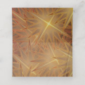 金ゴールドモダンクリスマススターズパインツリーズホリデー プレイスカード (内部開封)