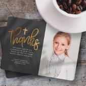 金ゴールドモダンクロスフォト確認ありがとうございます サンキューカード