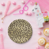 金ゴールドモダンク素朴ラフトシックエレガントトレンディー ペーパープレート (パーティー)