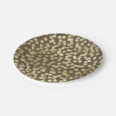 金ゴールドモダンク素朴ラフトシックエレガントトレンディー ペーパープレート (アングル)