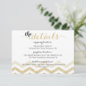 金ゴールドモダングラマーChevron情報カード エンクロージャーカード (スタンド正面)