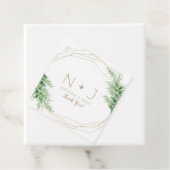 金ゴールドモダングラム幾何学植物学結婚院 フェイバータグ (インサイチュ)