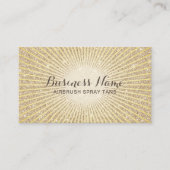 金ゴールドモダングリッターエアブラシスプレータン 名刺 (正面)