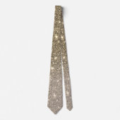 金ゴールドモダングリッタースパークルスギフト ネクタイ (正面)