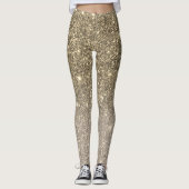 金ゴールドモダングリッタースパークルスギフト レギンス (正面)