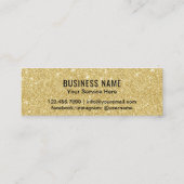 金ゴールドモダングリッタースパークル6パンチロイヤリティ ロイヤリティカード (裏面)