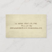 金ゴールドモダングリッターベーカリーカップケーキウィスク 名刺 (裏面)