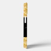 金ゴールドモダングリッターモノグラムケースメイトiPhone Ca Case-Mate iPhoneケース (裏面 / 右)