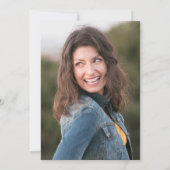 金ゴールドモダングリッター院長写真卒業 案内状 (裏面)