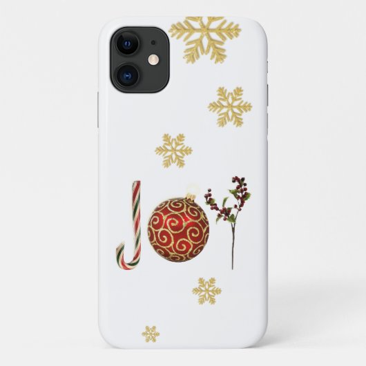 金ゴールドモダングリッター雪片とジョイ芸術品を気取ったー Case-Mate iPhoneケース (裏面)