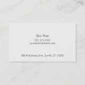 金ゴールドモダングローとウッドルック名刺 名刺 (裏面)