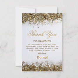 金ゴールドモダンサプライズ退職パーティー2025 サンキューカード