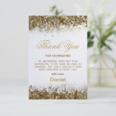 金ゴールドモダンサプライズ退職パーティー2025 サンキューカード (スタンド正面)