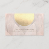 金ゴールドモダンサークルロータスフラワーサロン&スパ 名刺 (裏面)