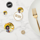 金ゴールドモダンサークル写真卒業 コンフェッティ (グループ)