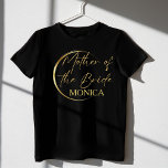 金ゴールドモダンスクリップのミニマリストの母親 Tシャツ<br><div class="desc">金ゴールドモダンスクリップミニマリストの母親の花嫁ギフト名Tシャツパーソナライズされた、特別な日のフォトシュートとおもしろいのための素敵なマッチングシャツ。</div>