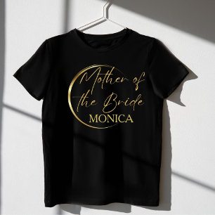 金ゴールドモダンスクリップのミニマリストの母親 Tシャツ