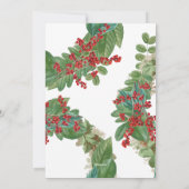 金ゴールドモダンスクリプトホリデーメリークリスマスカード シーズンカード (裏面)