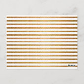 金ゴールドモダンスクリプト平和と喜びクリスマス5写真 ポストカード (裏面)