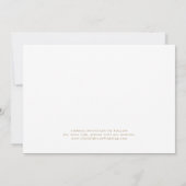 金ゴールドモダンスクリプト4フォトコラージュ日付の保存 セーブザデート (裏面)