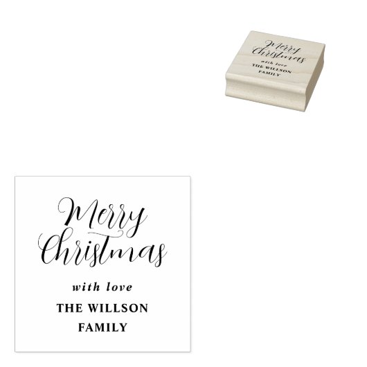 金ゴールドモダンスクリプトeucalyptus植物性クリスマス ラバースタンプ (押印)