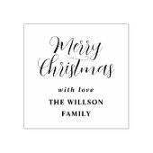 金ゴールドモダンスクリプトeucalyptus植物性クリスマス ラバースタンプ (インプリント)