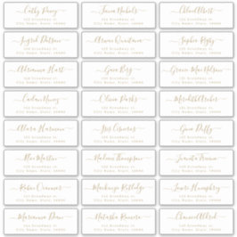 金ゴールドモダンス結婚クリプトのゲスト住所 シール