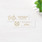 金ゴールドモダンス・ロゴ・感謝していビジネス挿入 (デスク)