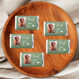 金ゴールドモダンセージ卒業パーティー写真ありがとう