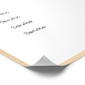 金ゴールドモダンダイヤモンド価格表ポスター ポスター (角)