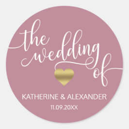 金ゴールドモダンダスティは結婚アザラシの香りを漂わせる ラウンドシール