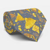 金ゴールドモダンテラゾパターン ネクタイ (ロール)