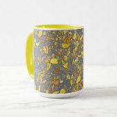 金ゴールドモダンテラゾパターン マグカップ (正面左)