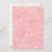 金ゴールドモダントゥインクルリトルスター誕生日  招待状 (裏面)