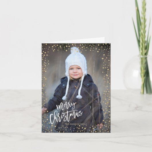 金ゴールドモダンドット(白いレタリング) シーズンカード (正面)